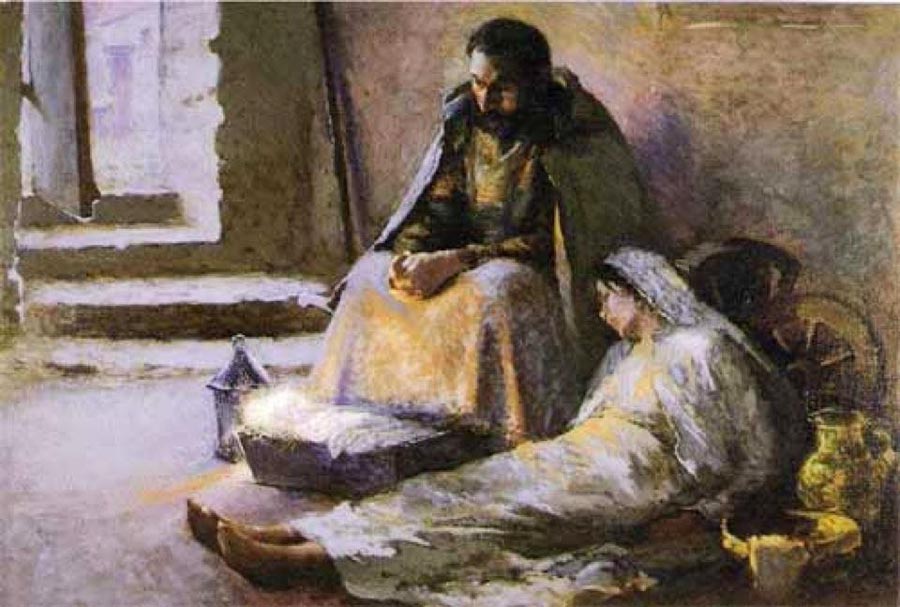 Julius Garbaldi Melchers painting